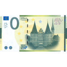 0 Euro biljet Lübeck Holstentor